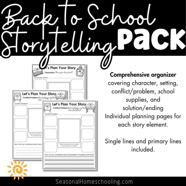 Back to School Storytelling Pack - Creative Writing for Elementary