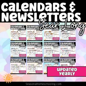 Monthly Calendars & Classroom Newsletters | Full-Year Bundle Grades K–2