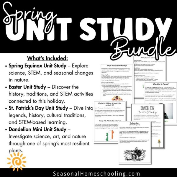 Spring & Holiday Unit Study Bundle | Grades 3–5