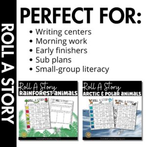 Animal Habitats Roll A Story | Creative Writing Activities Graphic Organizers - Image 4