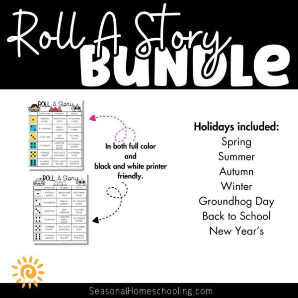 Year-Round Creative Writing Roll A Story Bundle