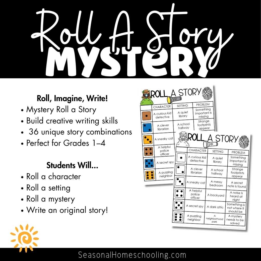 Mystery Roll a Story Writing Center | Narrative Writing for Gr 1 Gr 2 Gr 3 Gr 4 - Image 2