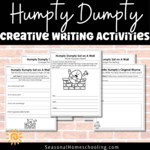 Humpty Dumpty Creative Writing Activities | Nursery Rhyme Writing & Storytelling