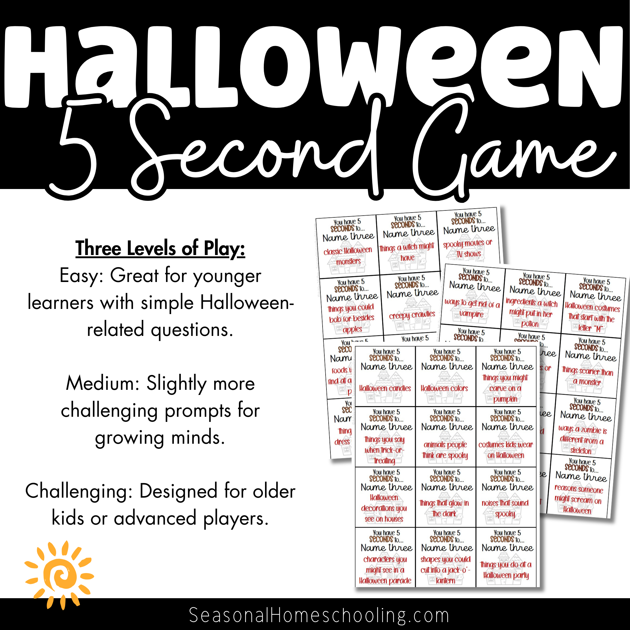 Halloween 5 Seconds Game | Brain Break, Party, & Classroom Activity | Grades 3–6 - Image 3