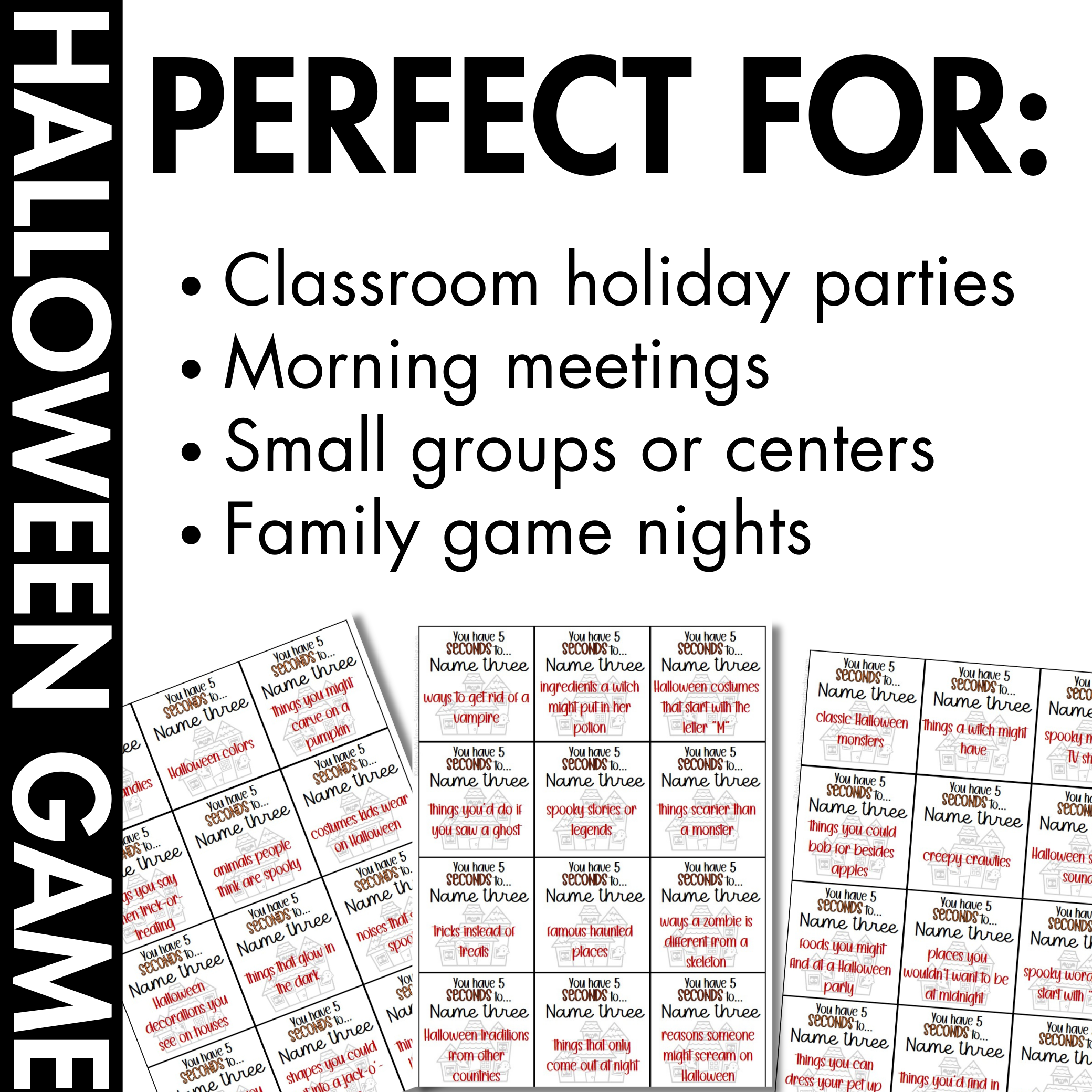 Halloween 5 Seconds Game | Brain Break, Party, & Classroom Activity | Grades 3–6 - Image 4
